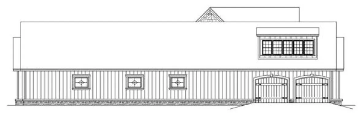 Left Elevation for House Plan #484162