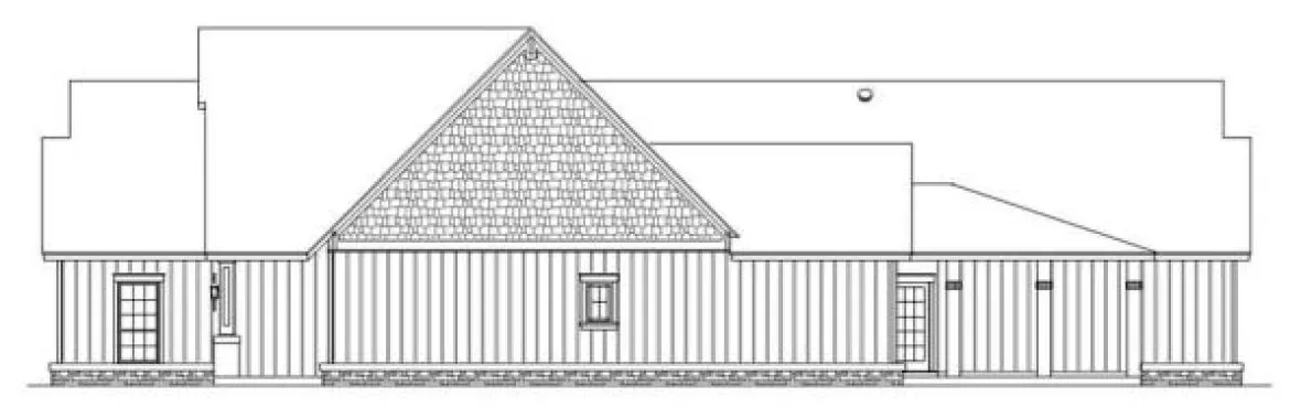 Right Elevation for House Plan #484162