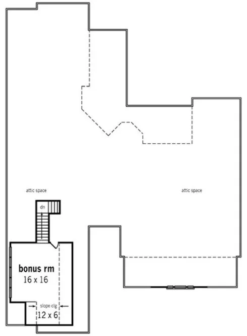 Second Floor Plan for House Plan #484162