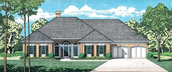 Full Rendering for House Plan #482032