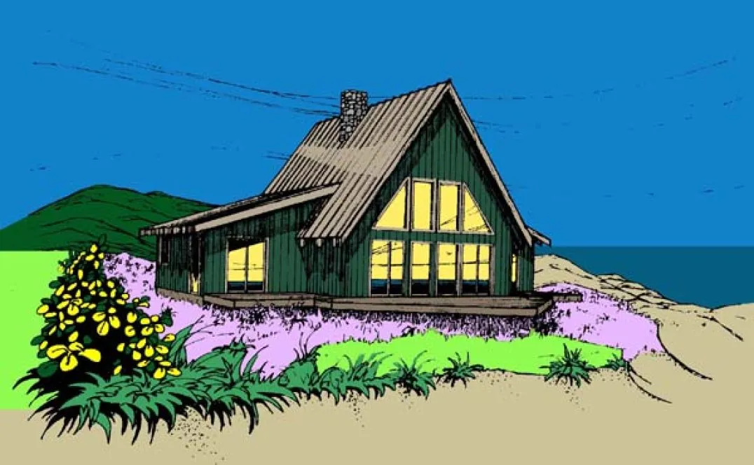 Full Rendering for House Plan #163901