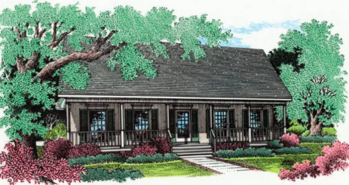 Full Rendering for House Plan #487121