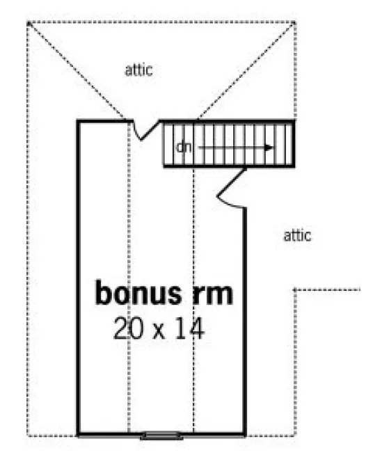 Second Floor Plan for House Plan #489171