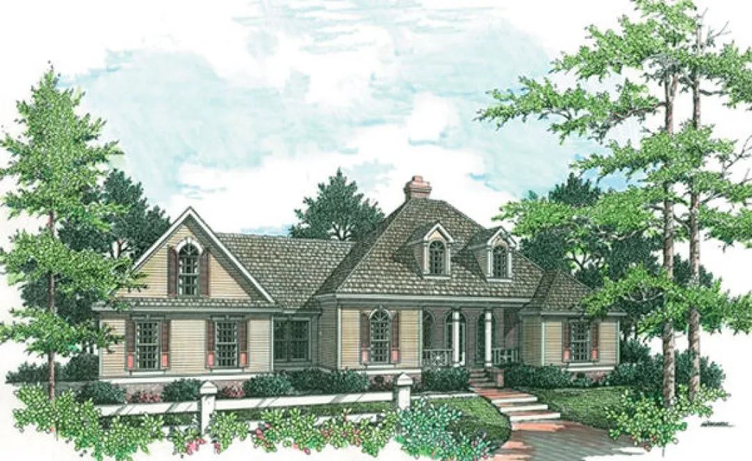 Full Rendering for House Plan #489171