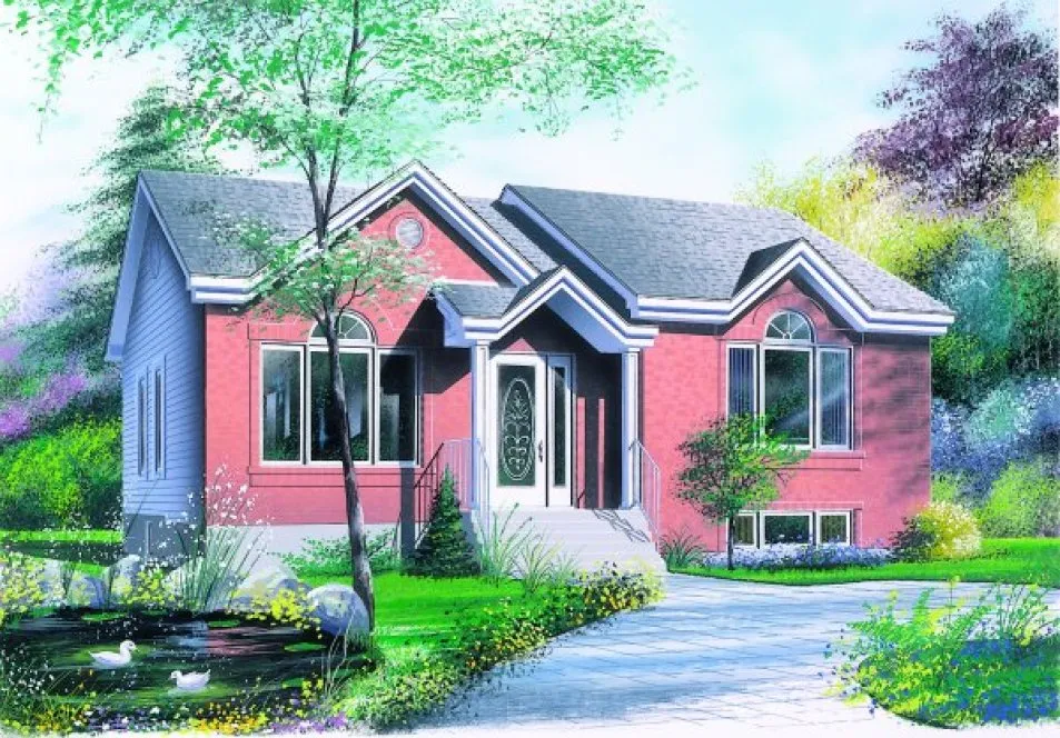 Full Rendering for House Plan #141012