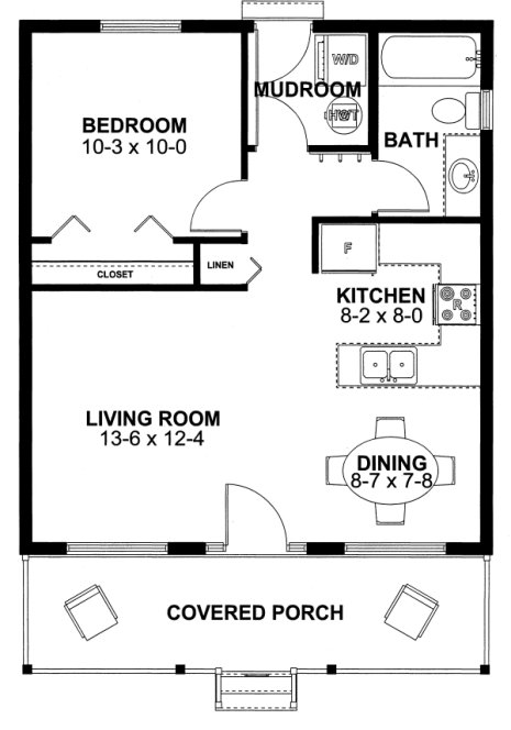 Main Floor Plan for House Plan #195071