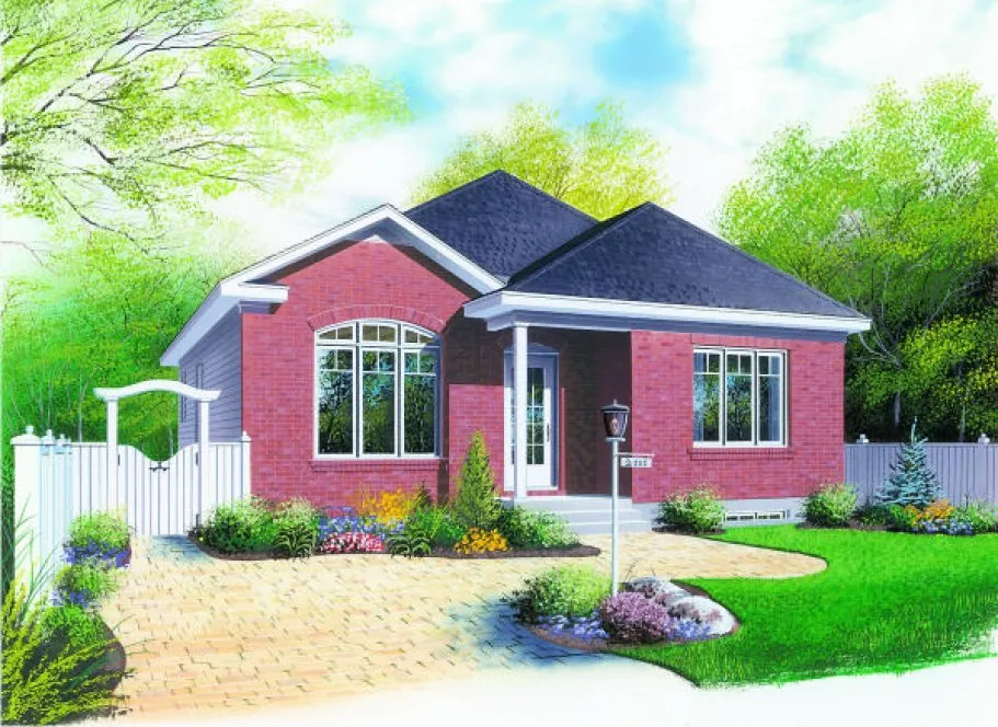 Full Rendering for House Plan #141112