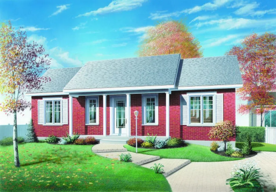 Full Rendering for House Plan #145112