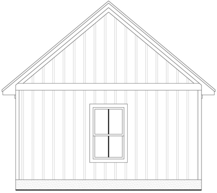 Rear Elevation for House Plan #212160