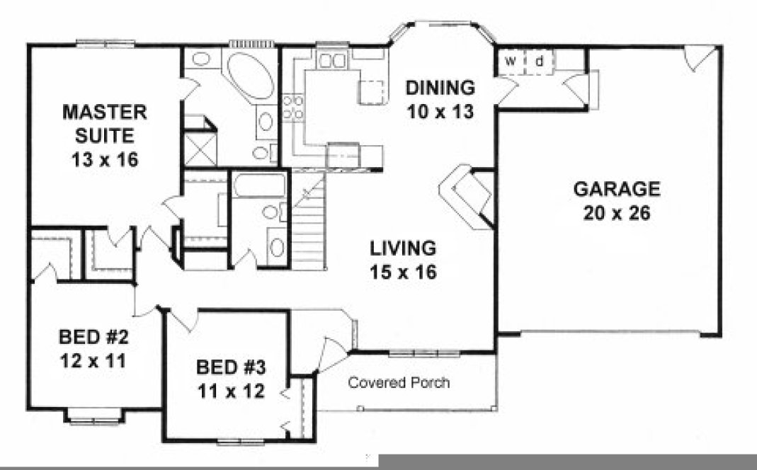 Main Floor Plan for House Plan #350141