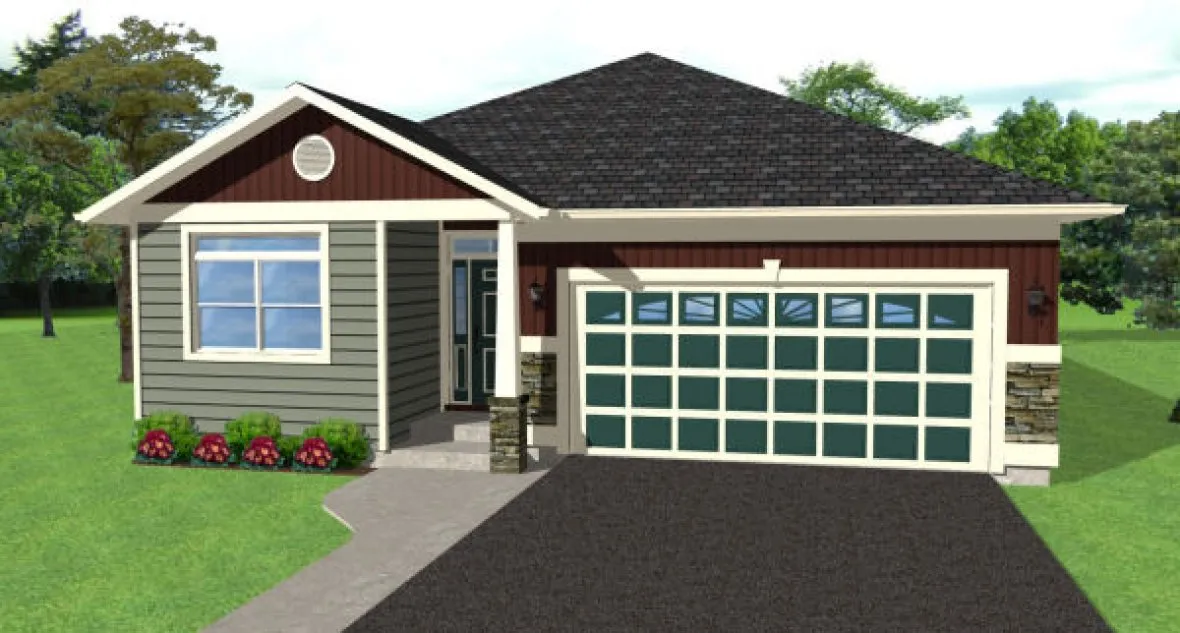 Full Rendering for House Plan #195113