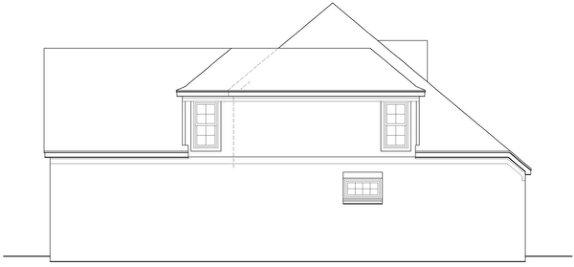 Right Elevation for House Plan #495191