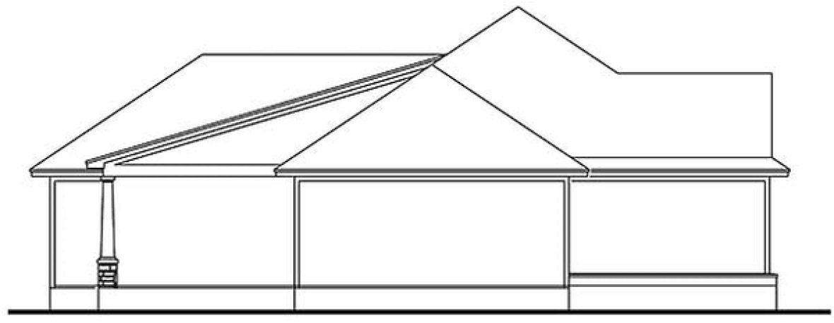 Right Elevation for House Plan #871361