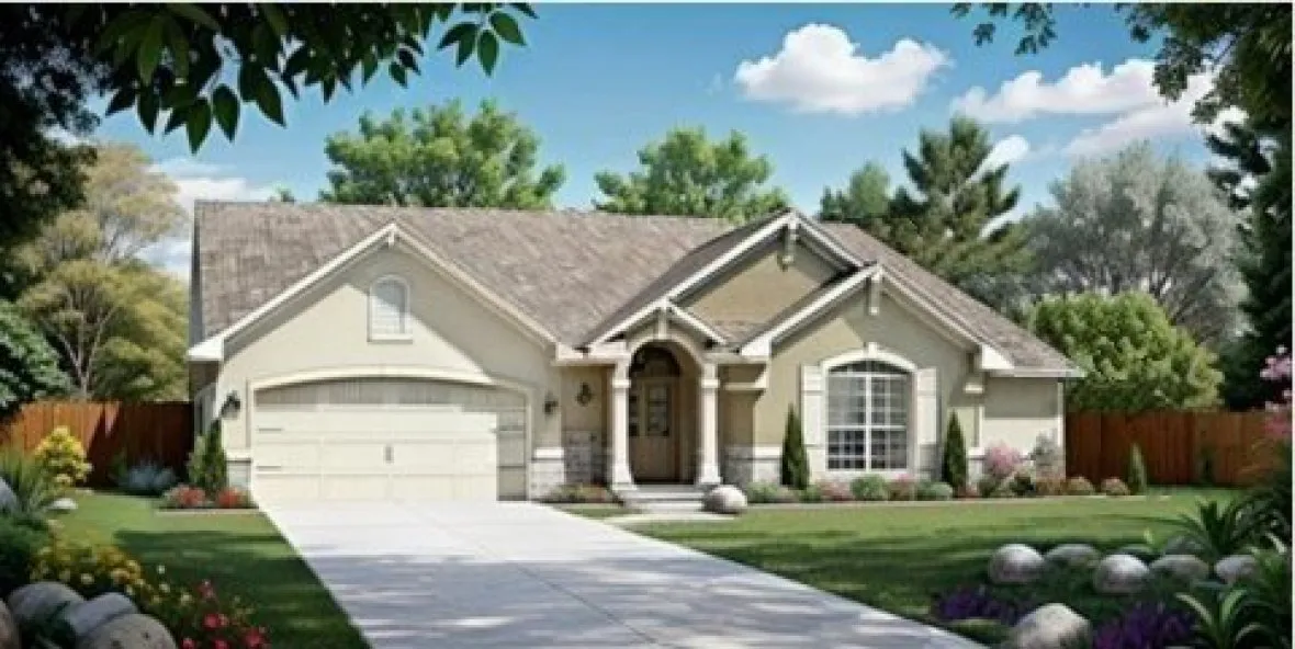 Full Rendering for House Plan #350041