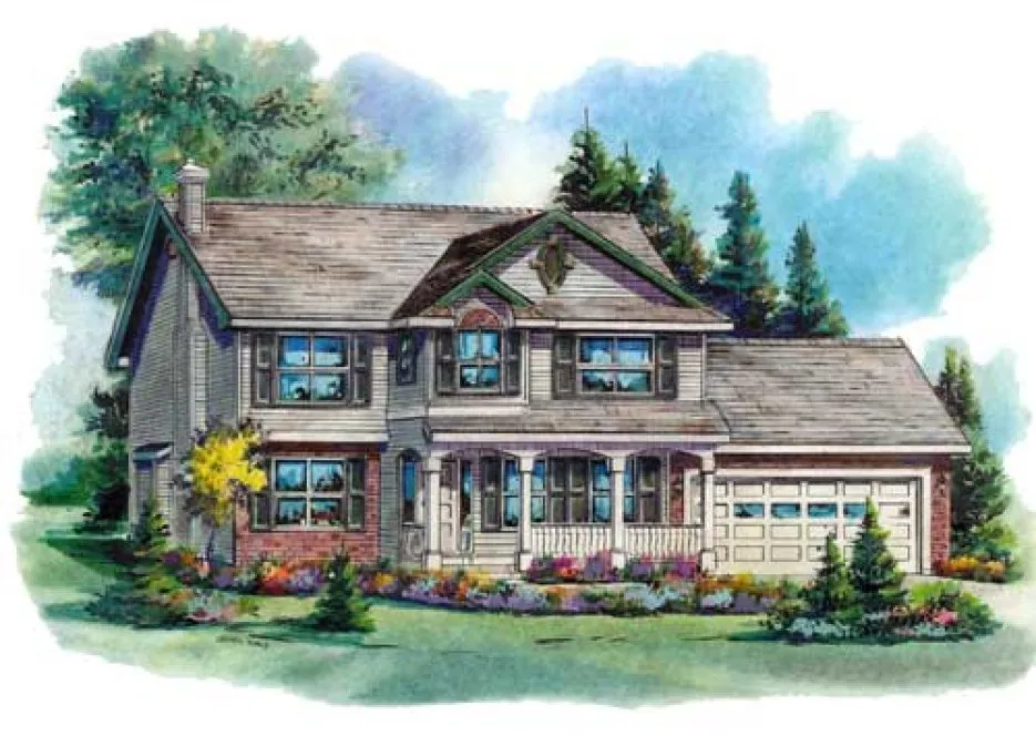 Full Rendering for House Plan #132013