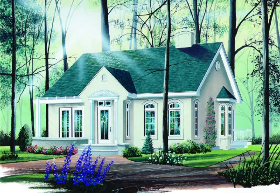 Full Rendering for House Plan #142612