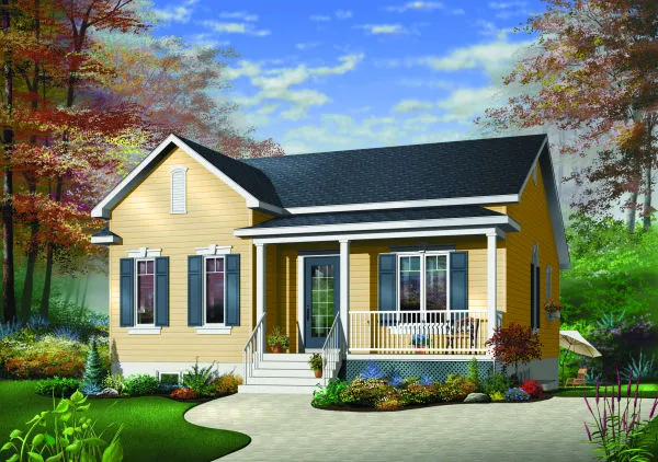 Full Rendering for House Plan #141712