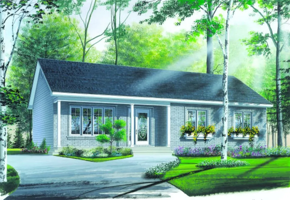 Full Rendering for House Plan #142712