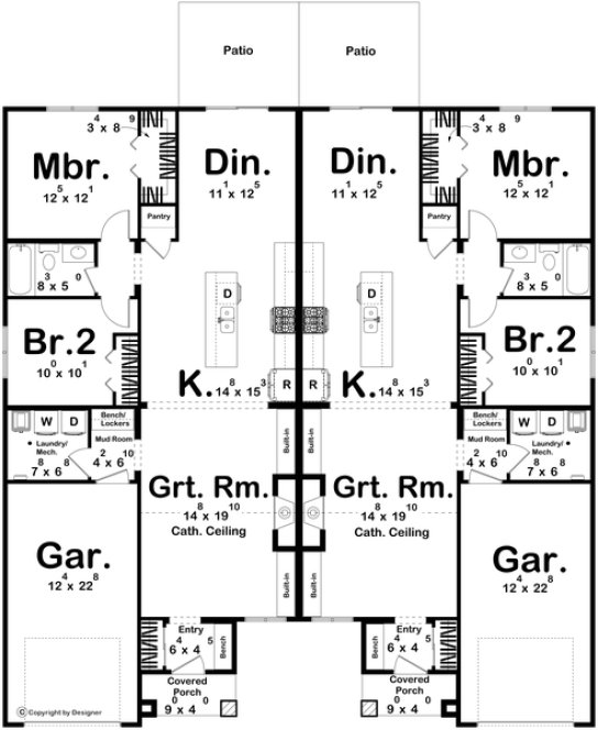 Main Floor Plan for House Plan #705421