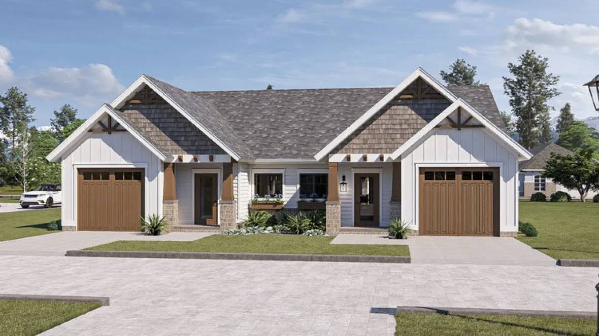 Full Rendering for House Plan #705421