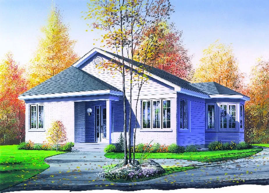 Full Rendering for House Plan #142812