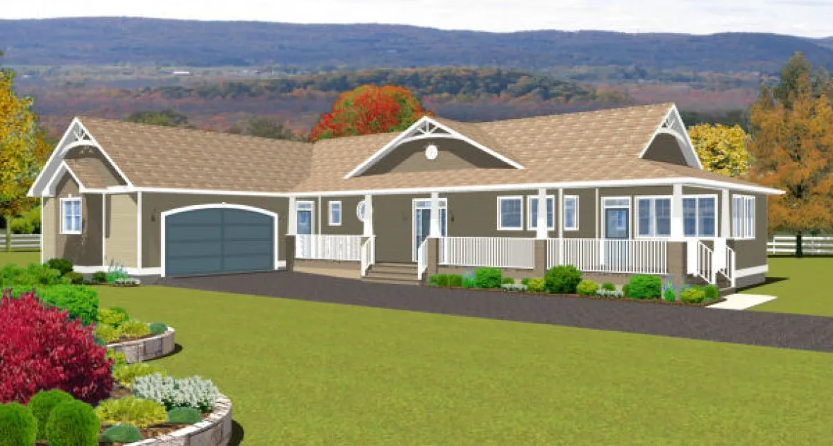 Full Rendering for House Plan #195143