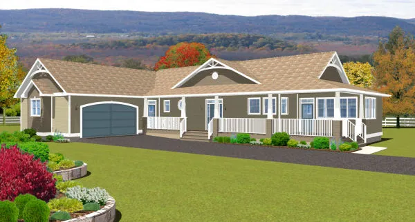 Full Rendering for House Plan #195143