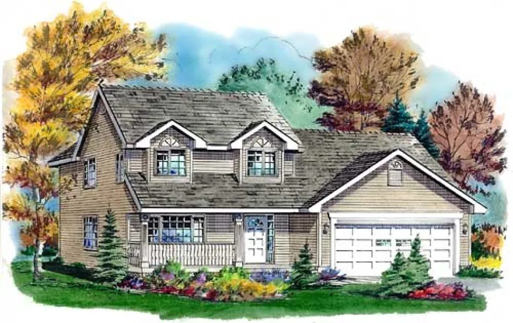 Full Rendering for House Plan #138013