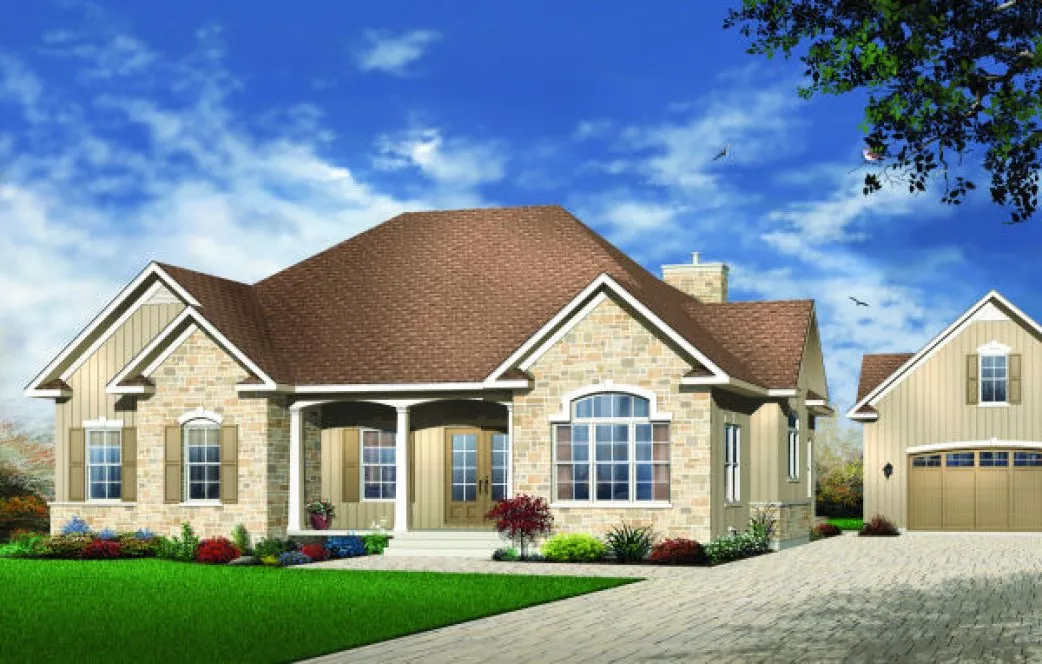 Full Rendering for House Plan #141912