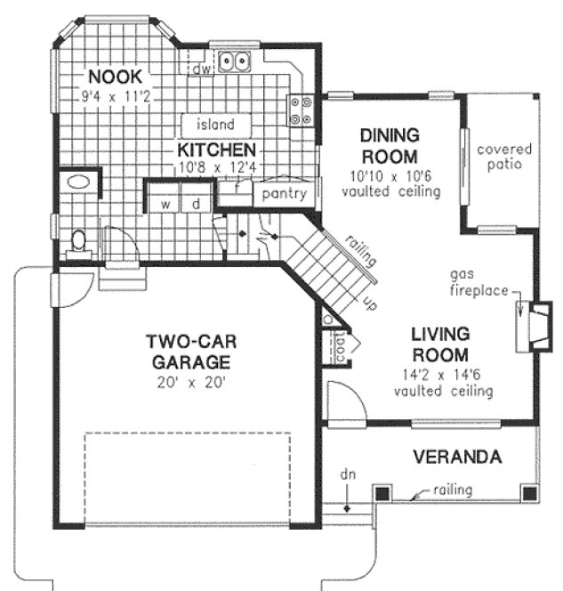 Main Floor Plan for House Plan #132213
