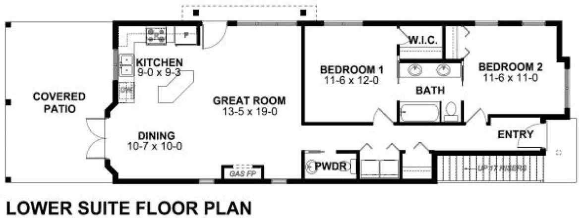 Main Floor Plan for House Plan #195158