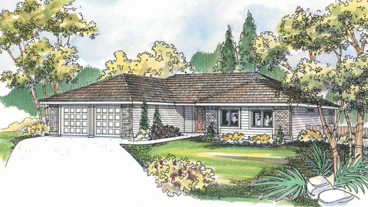 Full Rendering for House Plan #340233