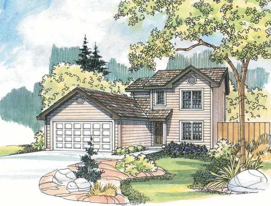 Full Rendering for House Plan #341233