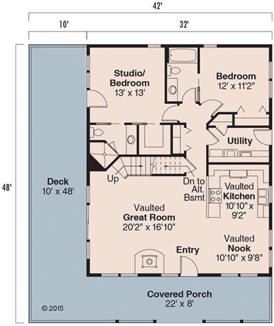 Main Floor Plan for House Plan #343328