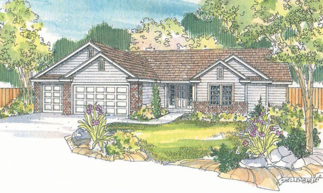 Full Rendering for House Plan #340333