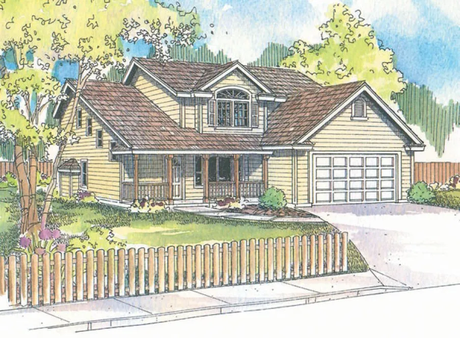 Full Rendering for House Plan #341333