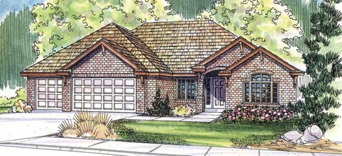 Full Rendering for House Plan #346333