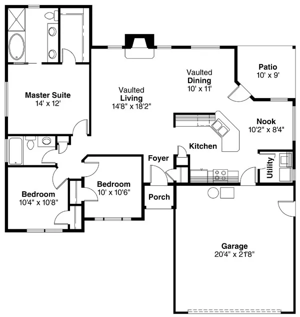Main Floor Plan for House Plan #347333