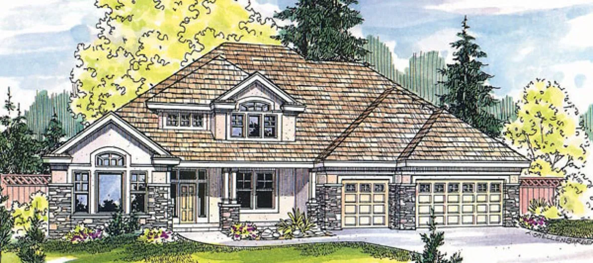 Full Rendering for House Plan #340433