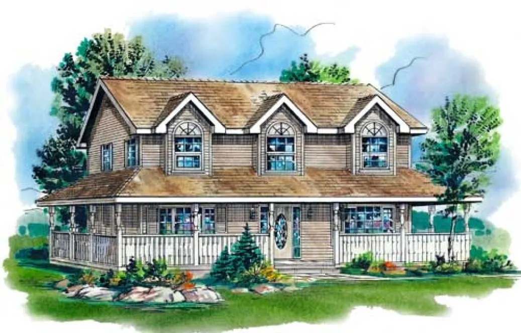 Full Rendering for House Plan #139024