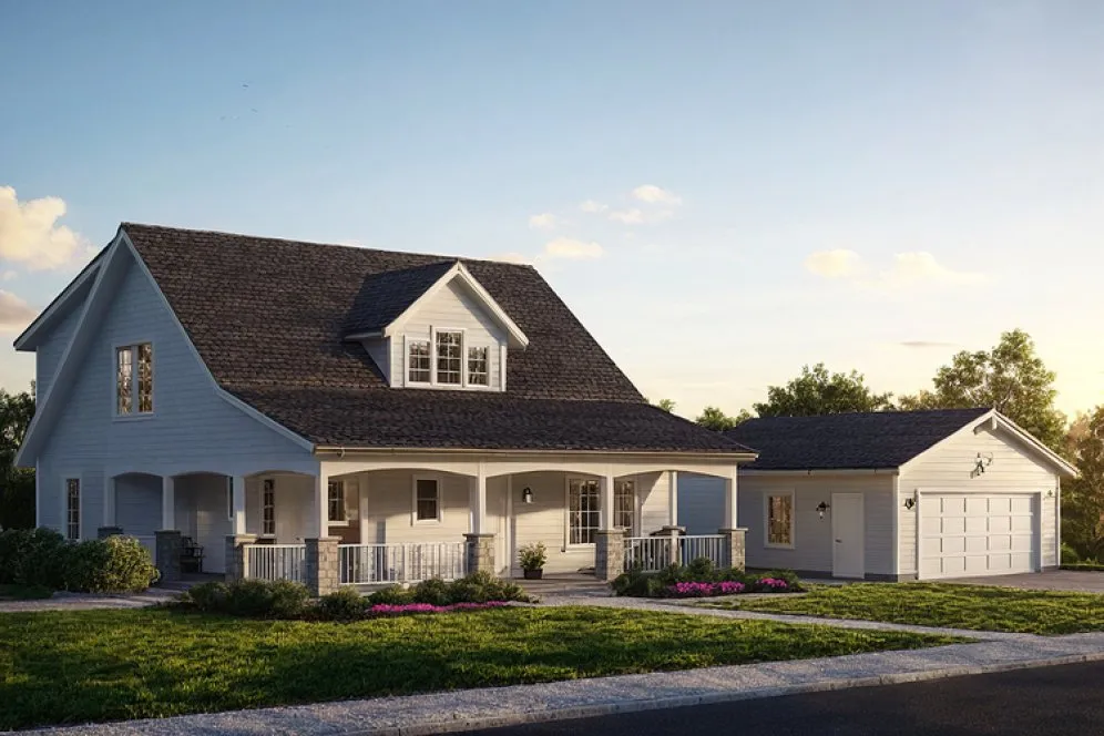 Full Rendering for House Plan #348822