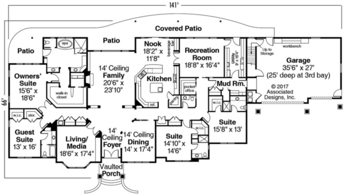 Main Floor Plan for House Plan #340653
