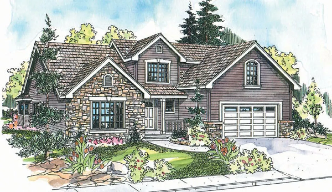 Full Rendering for House Plan #342653