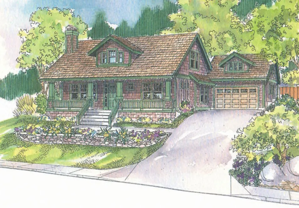 Full Rendering for House Plan #340633