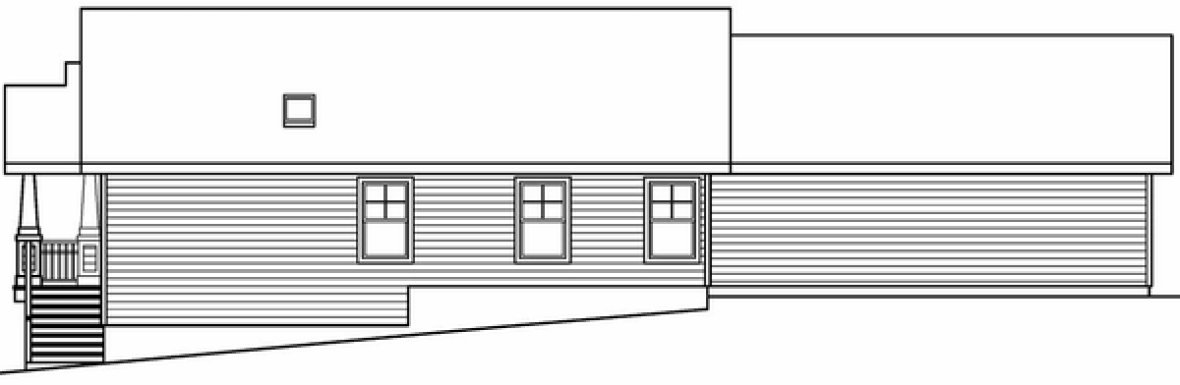 Right Elevation for House Plan #340953