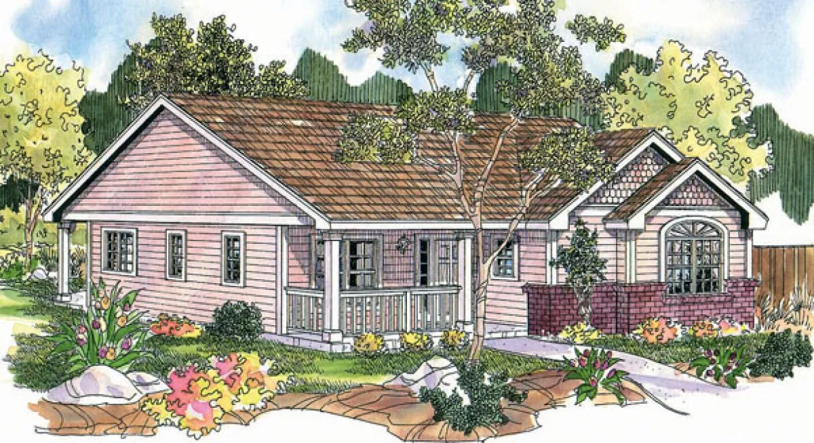 Full Rendering for House Plan #341463