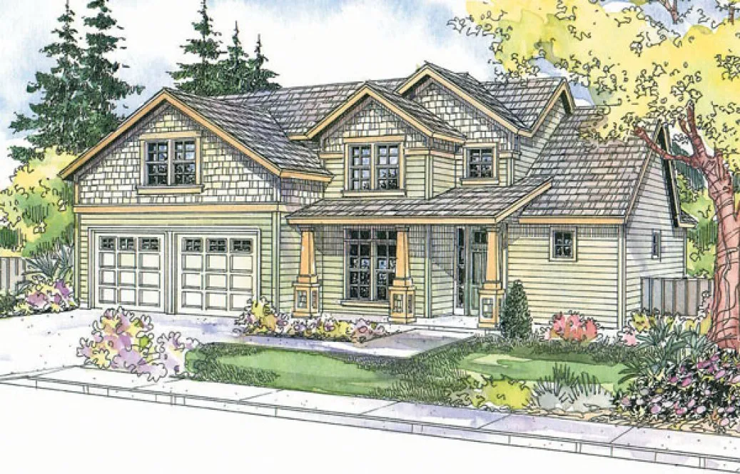 Full Rendering for House Plan #347253