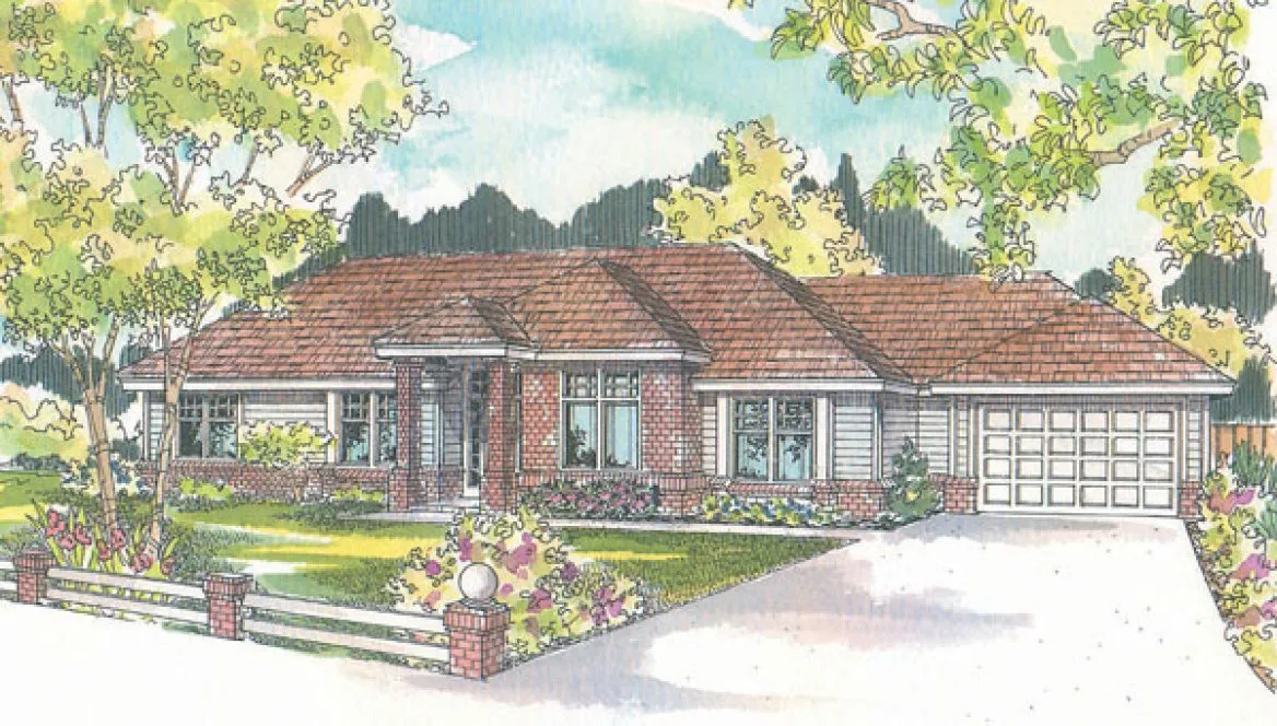 Full Rendering for House Plan #349533