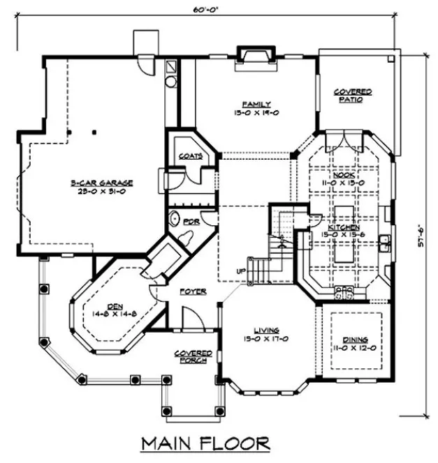 Main Floor Plan for House Plan #335693