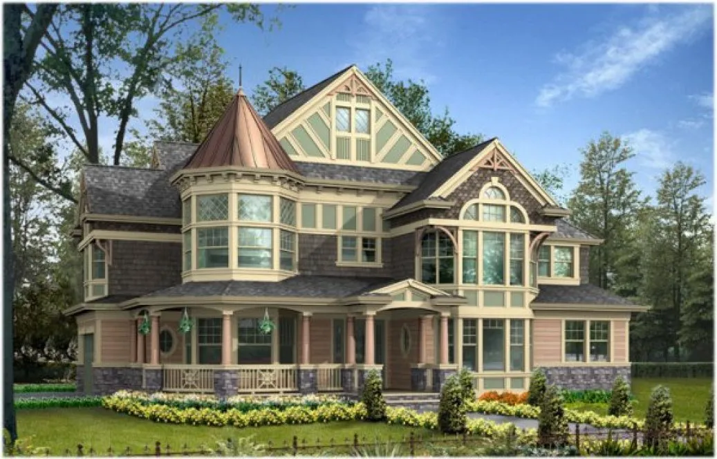 Full Rendering for House Plan #335693